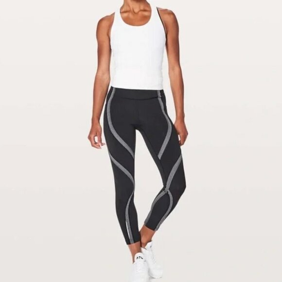 Lululemon Wild Twist 7/8 Tight *25" Black size 4 W5AY8S - Picture 1 of 6